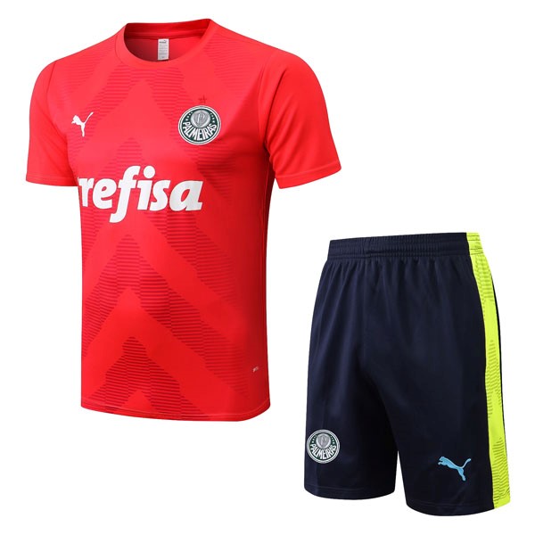 Camiseta Entrenamiento Palmeiras Conjunto Completo 2022 2023 Rojo